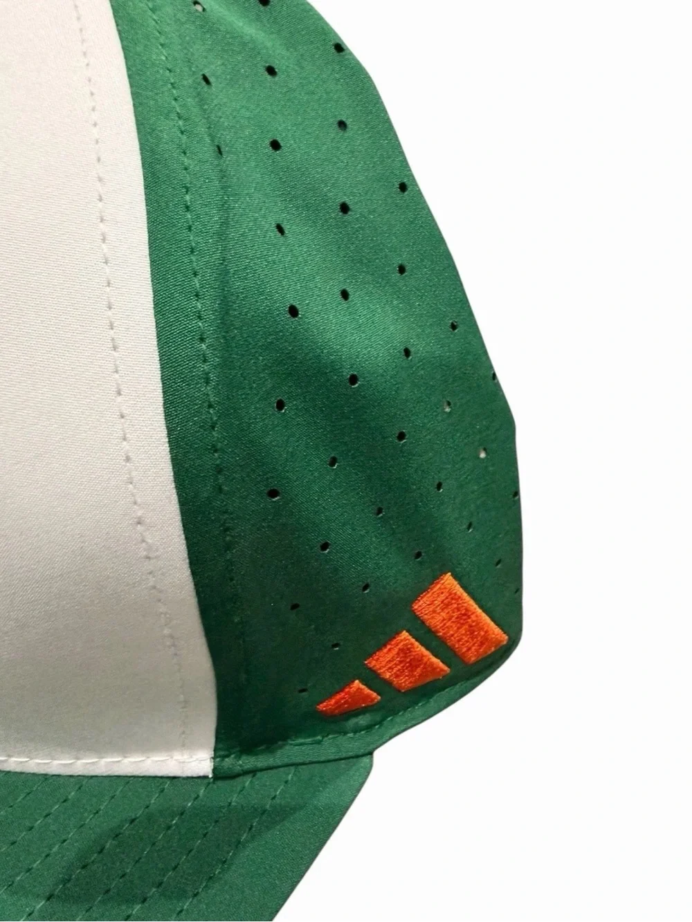 Adidas Miami Hurricanes Snapback Cap Hat One Size.